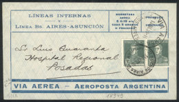 13/JUL/1929 First Flight Buenos Aires - Posadas Of Aeroposta Argentina, With Arrival Backstamp Of 15/JUL, Excellent... - Andere & Zonder Classificatie