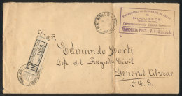Registered Cover Sent By The Honorary Consulate Of Spain In Saladillo To General Alvear On 20/FE/1930, Stampless,... - Andere & Zonder Classificatie