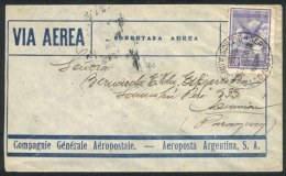 7/OC/1930 Cover Flown Between Buenos Aires And Asunción (Paraguay) By Aeroposta Argentina, Franked With 20c.... - Other & Unclassified