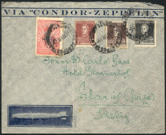 Cover Sent Via ZEPPELIN From Buenos Aires To SWITZERLAND On 14/SE/1932, With Friedrichshafen Transit Backstamp,... - Andere & Zonder Classificatie