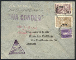 Cover Flown By Zeppelin, Sent To Germany On 29/JUN/1934, With Arrival Backstamp Of Friedrichshafen 6/JUL, Very... - Andere & Zonder Classificatie