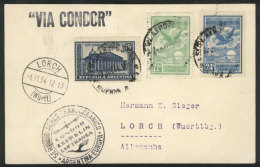 Airmail Card Sent Via Condor To Germany On 30/OC/1934, Excellent Quality! - Other & Unclassified