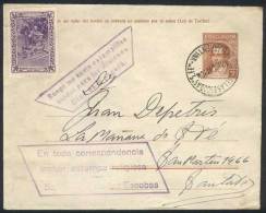 5c. Moreno PS Cover, With RELIGIOUS CINDERELLAS On Front And Reverse, Postmarked SAN MARTÍN DE LAS ESCOBAS... - Andere & Zonder Classificatie