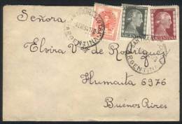 RARE COMBINATION: Cover Sent From San Francisco (Córdoba) To Buenos Aires On 6/JA/1954, Franked With 20c.... - Andere & Zonder Classificatie