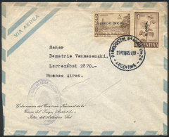 Official Cover Sent From Ushuaia To Buenos Aires On 27/FE/1965, With Rare Datestamp "RADIOPOSTAL USHUAIA", VF... - Andere & Zonder Classificatie