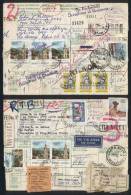 2 Despatch Notes Sent To Chile And Italy In 1978 With Striking Postages! - Andere & Zonder Classificatie