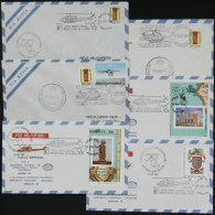HELICOPTER FLIGHTS: 6 Covers Flown In 1987 And 1988, VF Quality! - Andere & Zonder Classificatie