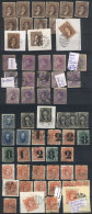 13 Stockcards With Post-classic Stamps, In General Used. With Some Interesting And Rare Cancels, Some Examples... - Verzamelingen & Reeksen