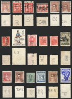 PERFINS: 16 Stamps With Commercial Perfins, Most Of Fine To VF Quality, Interesting! - Collections, Lots & Séries