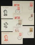 6 FDC Covers Of Definitives (between 1961 And 1971), VF Quality, Rare! - Collections, Lots & Series