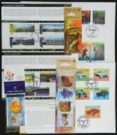 Lot Of 3 Modern Sets In Sheets With First Day Postmarks + 3 MNH Booklets, Excellent Quality! - Collections, Lots & Series