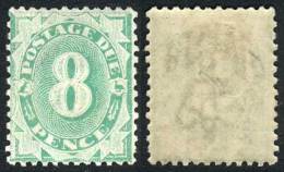 Yvert 16 (Scott J16), 1902/4 8p. Emerald With Crown Over NSW Watermark, Perforation 12x11, INVERTED WATERMARK... - Port Dû (Taxe)