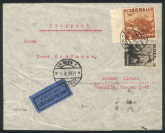 Airmail Cover Sent From Wien To Argentina On 4/MAR/1938 Franked With 3.60Sch., Minor Defects, Low Start! - Brieven En Documenten