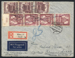 Registered Airmail Cover Sent From Wien To Buenos Aires On 21/DE/1940 Franked With German Stamps, Nazi Censorship... - Lettres & Documents