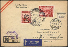 Registered Cover Sent To Switzerland On 24/JUN/1946 And Returned To Sender On 6/AU, With Label Of The Swiss Post:... - Brieven En Documenten