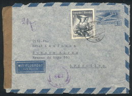 Front Of An Airmail Stationery Envelope Of 1.75S. With Additional Postage (10S.), Sent From Wien To Argentina On... - Lettres & Documents