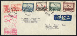 Airmail Cover With Nice Multicolor Postage, Sent From Antwerpen To USA On 23/MAY/1939, It Was Carried On The First... - Andere & Zonder Classificatie