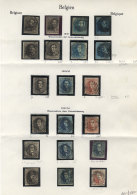 2 Album Pages With Used Classic Stamps, Most With Minor Defects (some Very Nice), Including A Pair, HIGH CATALOG... - Collections