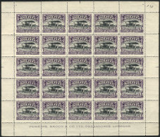 Sc.C5/C7, 1925 Military Aviation School, The 3 High Values Of The Set, COMPLETE SHEETS Of 25 Examples Each,... - Bolivië