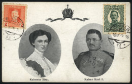 Kaiser Karl I Of Austria And  Empress, Royalty, Maximum Card Of AU/1918, VF Quality - Bosnie-Herzegovine