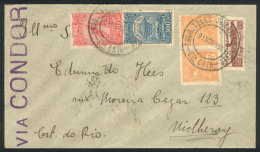 Airmail Cover Sent From Sta. Catherina To Niteroi On 21/NO/1936, VF Quality! - Covers & Documents