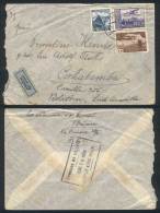 18/JA/1939 Brno - Bolivia: Air Mail Cover Franked With 17.50K, Very Nice, Very Rare Destination! - Lettres & Documents