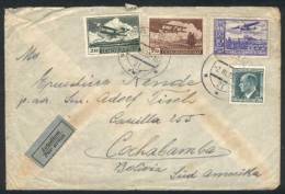 2/MAR/1939 Brno - Bolivia: Air Mail Cover Franked With 17.50K (including Sc.C16a, 10K Ultramarine), Very Nice, Very... - Lettres & Documents