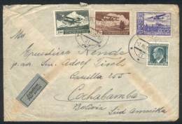 2/MAR/1939 Brno - Bolivia: Air Mail Cover Franked With 17.50K (including Sc.C16a, 10K Ultramarine), Very Nice, Very... - Briefe U. Dokumente