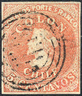 Yvert 5d, 1856/66 5c. SALMON Color, Wide Margins, Excellent Quality! - Chile