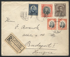 15c. Stationery Envelope With Additional Postage (total 2.60P.), Sent By Airmail From Valparaiso To Hungary On... - Chili