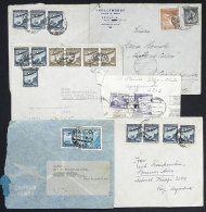 10 Covers With Interesting Postages Sent To Argentina, Very Fine General Quality, LOW START. - Chile