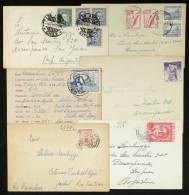 5 QSL Cards (+ One Of Uruguay) Sent To Argentina Between 1957 And 1965, Very Interesting! - Chile