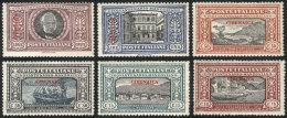 Sc.11/16, 1924 Manzoni, Complete Set Of 6 Values, Very Fine Quality, Catalog Value US$595. - Cirenaica