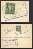 16/JUN/1928 First International Airmail Ecuador - Colombia, With Barranquilla Arrival Backstamp, Excellent Quality! - Equateur