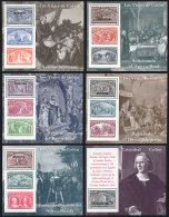 Sc.2677/2682, 1992 Columbus, The Set Of 6 S.sheets With MUESTRA Overprint, Excellent Quality, Rare! - Blocks & Sheetlets & Panes