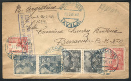 Airmail Cover Sent From PIEDRAHITA To Argentina On 11/JA/1941 Franked With 6.90Ptas., Very Nice And Very... - Sonstige & Ohne Zuordnung