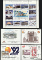 5 Modern Souvenir Sheets, All With MUESTRA Overprint, Excellent Quality, Very Scarce And THEMATIC Lot, Low Start! - Collections