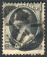 Sc.165, 1873 30c. Black Gray, Used With Interesting Mute Cancel, Good Example! - Sonstige & Ohne Zuordnung