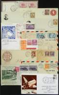 89 Covers, FDC Covers, First Flights, Etc. From Various Periods, General Quality Is Fine To VF, Good Opportunity! - Verzamelingen