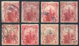 Sc.76 X8 Used Examples, Good Postmarks, Fine To Very Fine General Quality! - Hawaï