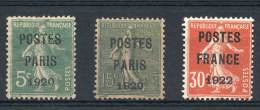 Yv.24 + 25 + 38, Used, Very Fine Quality, Catalog Value Euros 1,045. - Autres & Non Classés