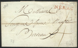 Folded Cover Used In 1807 With Nice Mark Of NERAC, VF Quality! - Fernando Po