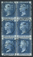Sc.46 (SG.30) Plate 14, Block Of 6 (RC-TD), Very Well Cancelled In Killarney For 3/OC/1872, Interesting Use In... - Autres & Non Classés