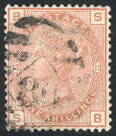 Sc.65, 1873/80 1S. Salmon, Used, VF Quality, Catalog Value US$700. - Andere & Zonder Classificatie