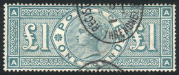 Sc.124, 1891 1£ Green, Used, Fine To VF Quality, Catalog Value US$800 - Andere & Zonder Classificatie