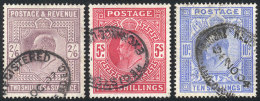 Sc.138/141, 1902 Edward VII 2/6S. To 10S., Used, VF Quality, Catalog Value US$900 - Sonstige & Ohne Zuordnung