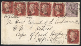 23/JUL/1868 Derry - South Africa: Cover Sent To "Captain The Honr. Ernest G L Cochrane, HMS Petrel, Cape Of Good... - Andere & Zonder Classificatie