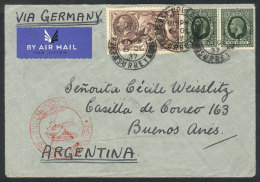 Airmail Cover Sent To Buenos Aires On 6/OC/1937 By Germany DLH, Nice Postage, VF Quality! - Other & Unclassified