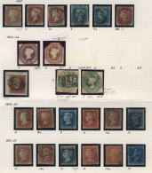 Album Page With Stamps Issued Between 1841 And 1858, HIGH CATALOG VALUE, Mixed Quality (from Some With Large... - Collections