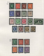 Collection On Pages, Circa 1935 To 1975, Used And Mint Stamps (most With Hinge Marks Or Traces, Several MNH And A... - Collections